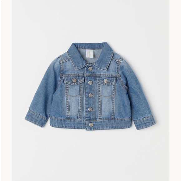 H&M demon blue toddler jacket -1 1/2-2y - Picture 1 of 9